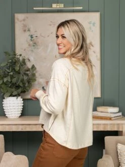 Contrast Stitch Long Sleeve Henley Top | S - 3X 6 Contrast Stitch Long Sleeve Henley Top | S - 3X -Discount Divas Shop 9e91b16e8dd2ccfda3981332ef14089b