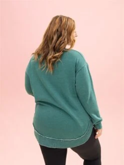 Lived In Rounded Hem Garment Washed Sweatshirt By DD Design | S - 3XL -Discount Divas Shop 9ec5eb2a113c741c02e81036e12dd6f8