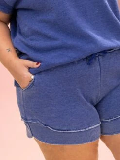 Lived In Curved Hem Drawstring Shorts By DD Design | S -3XL 36 Lived In Curved Hem Drawstring Shorts By DD Design | S -3XL -Discount Divas Shop 9ee4ecc4e90d856f5054042fefafbd01