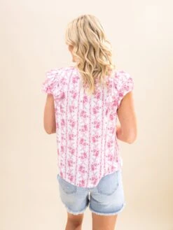 Stripe Floral Split Neck Ruffle Sleeve Top | S-3XL 13 Stripe Floral Split Neck Ruffle Sleeve Top | S-3XL -Discount Divas Shop 9fbdfb46bbc1743b417b85361573c9da