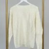 Long Balloon Sleeve Textured Round Neck Knit Sweater | S/M-M/L Pumpkin Spice
