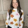 Flower Knit Sweater | S-2X
