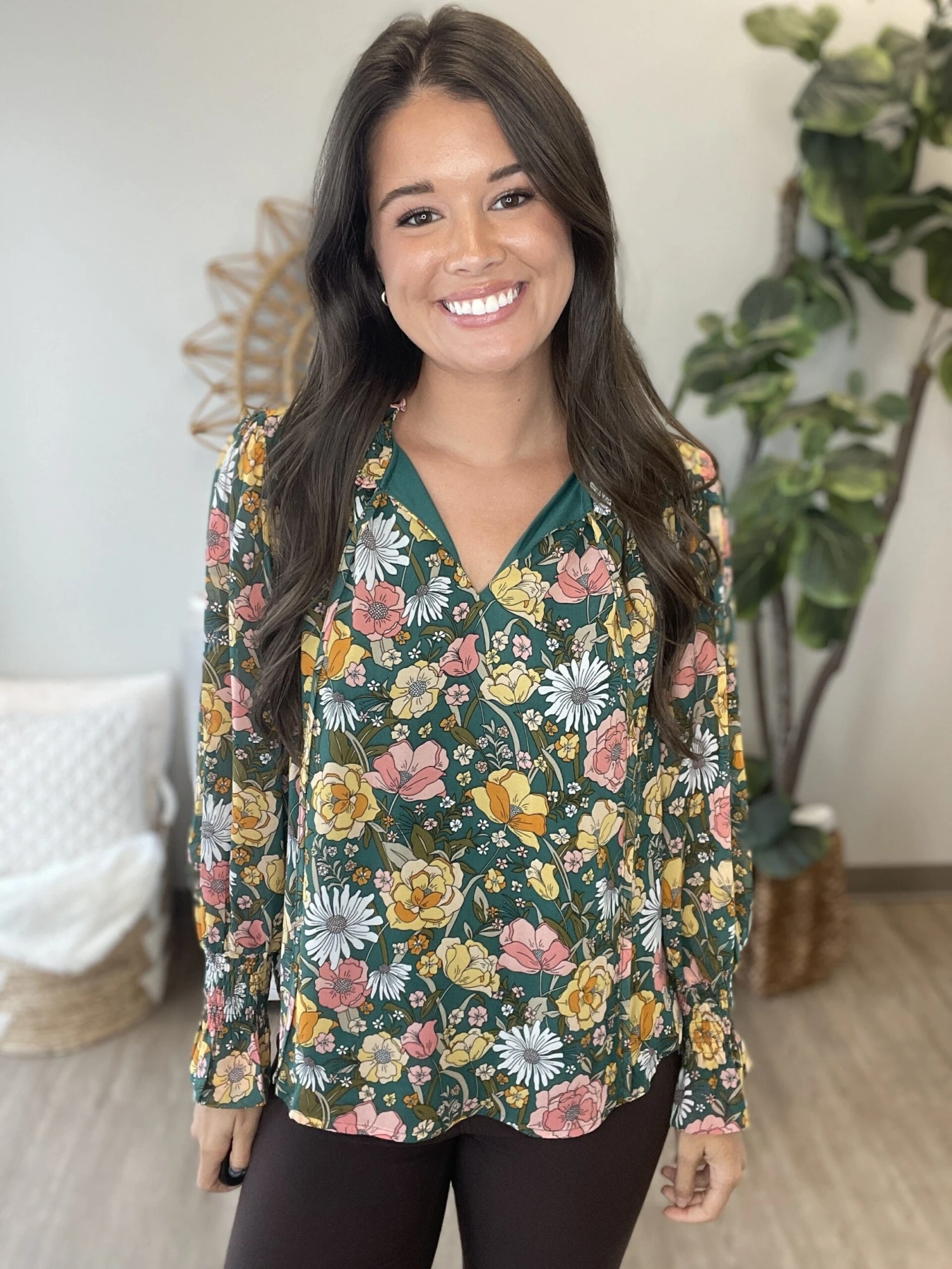 Floral Chiffon Top | S-L 2 Floral Chiffon Top | S-L - Image 2