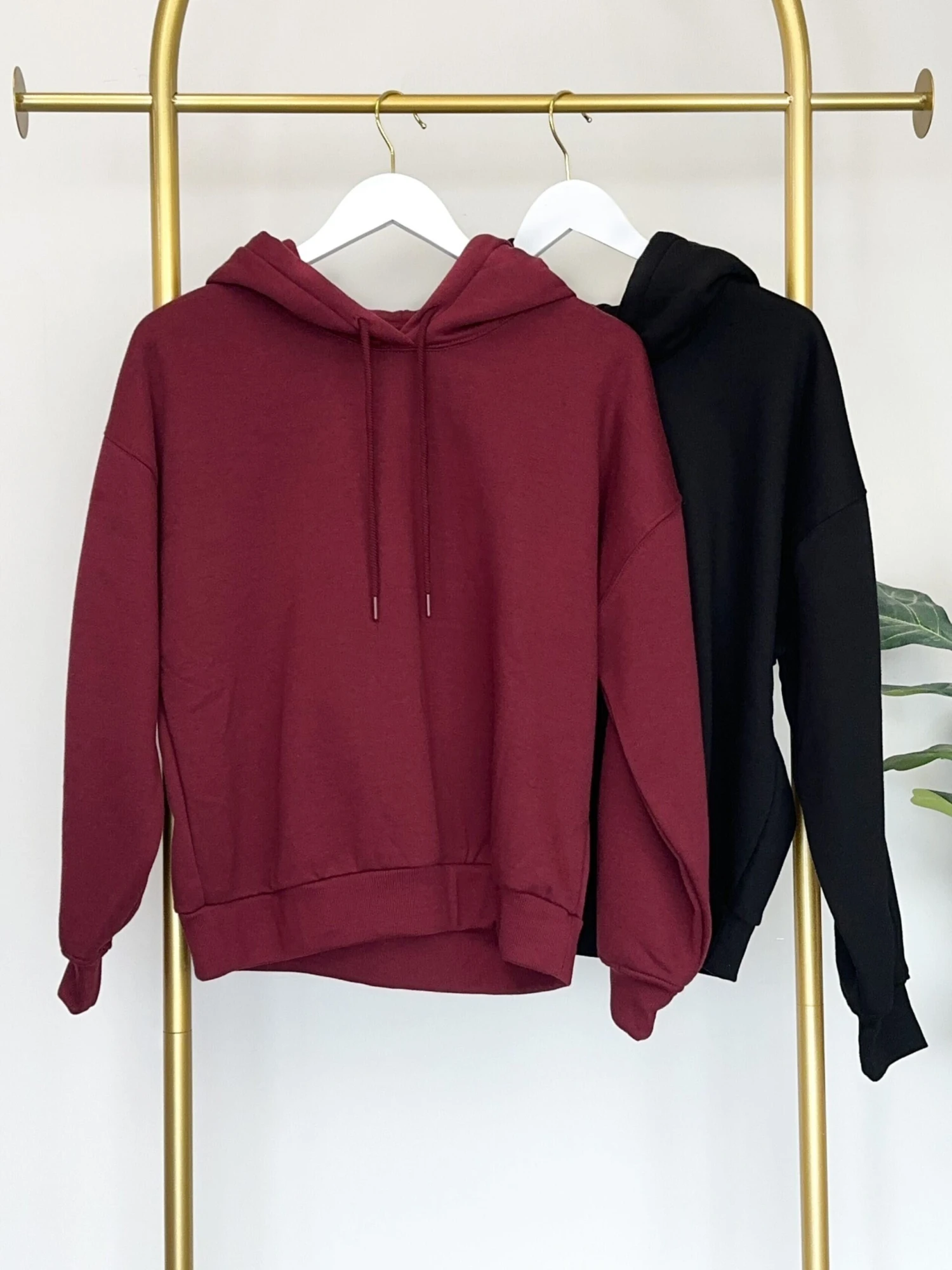 Basic Knit Drawstring Hoodie | S - L Set W/ Sku46534 1 Basic Knit Drawstring Hoodie | S - L Set W/ Sku46534