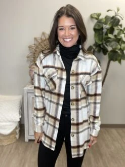 Soft Flannel Plaid Long Sleeve Button Down Shacket | S - XL -Discount Divas Shop CxMc6et63OHQqi7JWiow4OuzgdBTm691FMcDGxFo