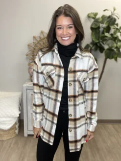 Soft Flannel Plaid Long Sleeve Button Down Shacket | S - XL -Discount Divas Shop CxMc6et63OHQqi7JWiow4OuzgdBTm691FMcDGxFo scaled