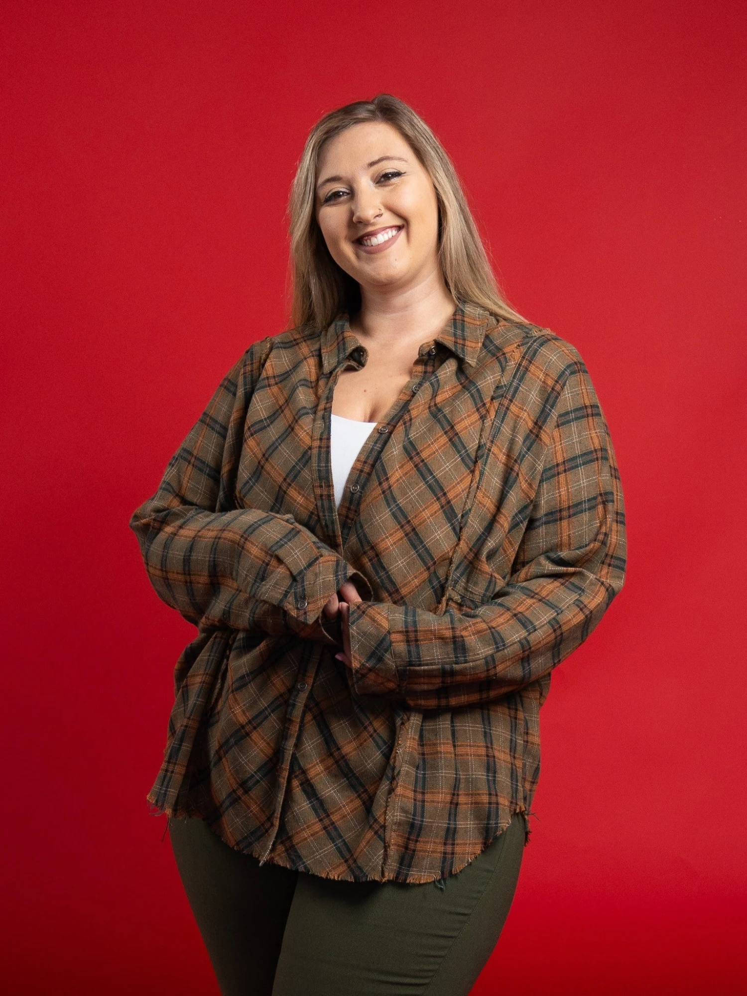 Mineral Washed Oversized Plaid Button Down Collared Shirt | S - 3XL 1 Mineral Washed Oversized Plaid Button Down Collared Shirt | S - 3XL