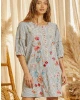Embroidered Short Sleeve Dress | S - 3X