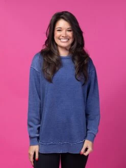 DD Design Garment Wash Long Sleeve Rounded Hem Sweatshirt | S-3XL -Discount Divas Shop Fk64fuBwOaFrJnaziCP5ArxvnCfXFiov8h1ubCsk