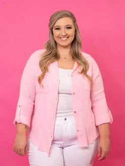 Zenana Double Gauze Button Down Rolled Sleeve Shirt | S - XL -Discount Divas Shop FpFzefsvJt6EZttvCqaCBasHOXfeyZodRpEj3CGw