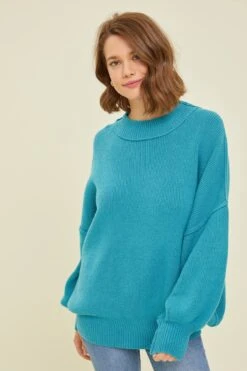 Soft High Neck Oversized Sweater | S - 3XL Heyson