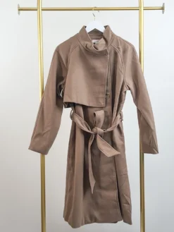 Button Up Jacket W/ Belted Waist | S - L Essentials