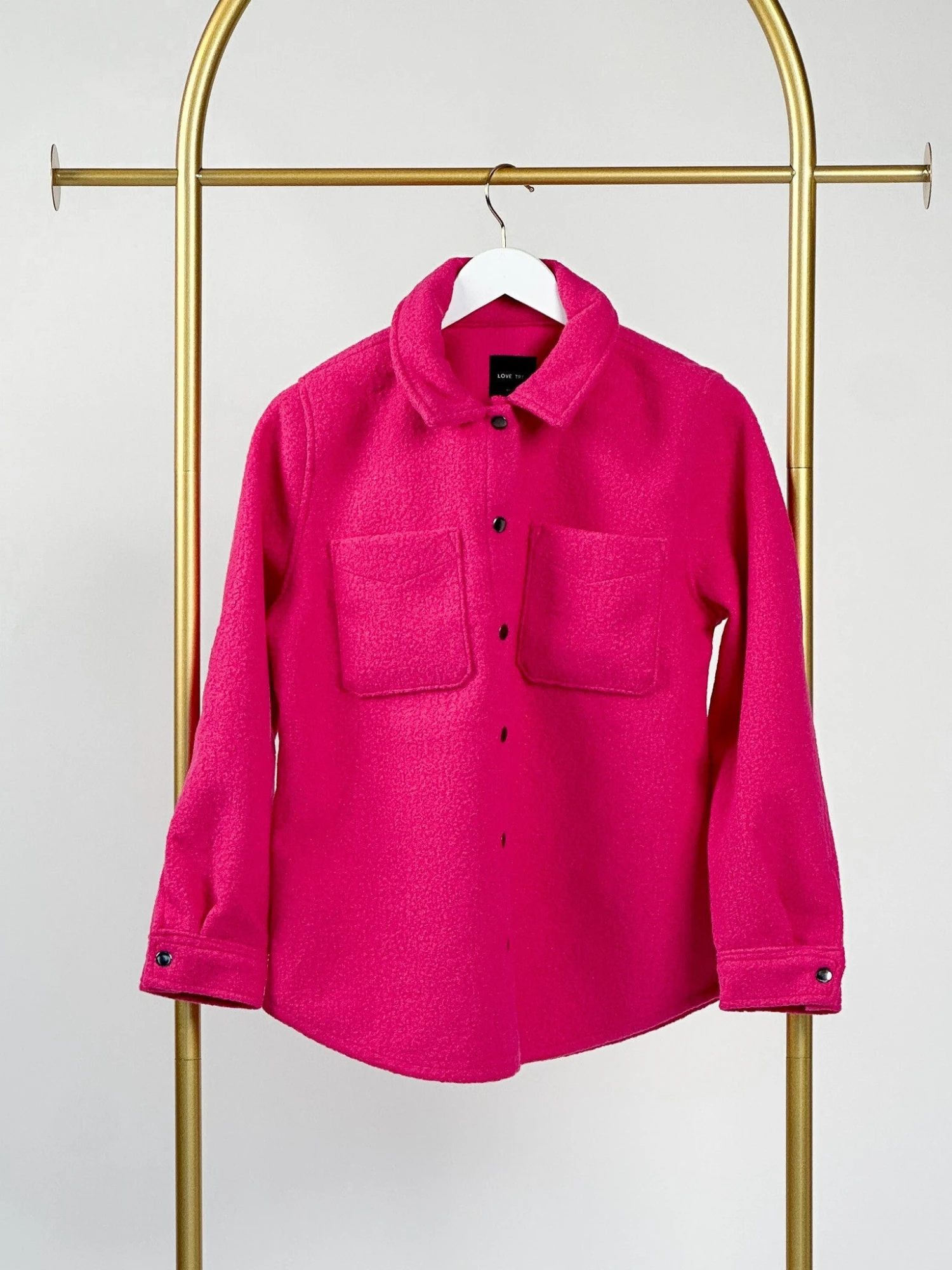 Snap Front Textured Fleece Long Sleeve Shacket | S - L 1 Snap Front Textured Fleece Long Sleeve Shacket | S - L