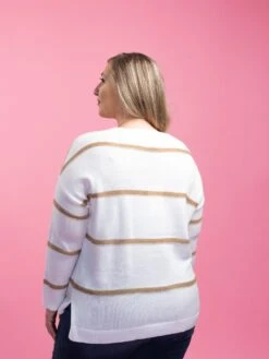 Long Sleeve Crewneck Striped Sweater | 1X-3X -Discount Divas Shop HvvSUT9RHP1aVcdDvhJRfgT1mTnO1ELVYHPtHERB