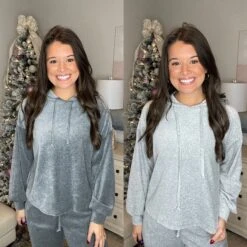 Long Sleeve Hoodie Top | S - L *Final Sale*