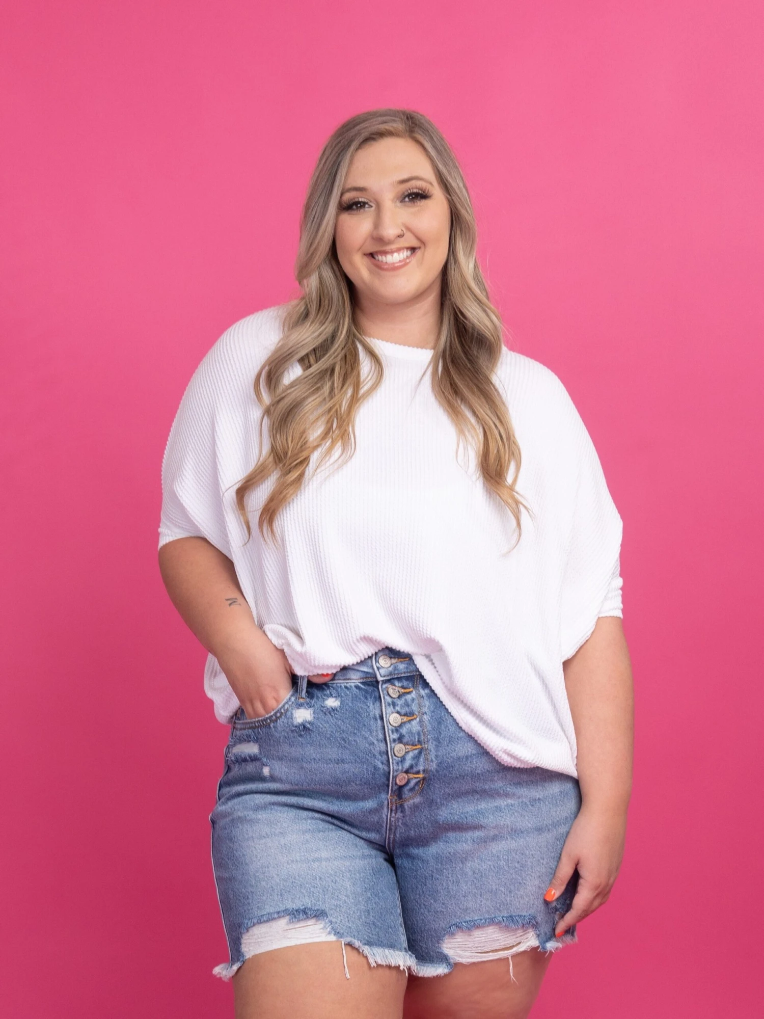 Judy Blue High Waist Magic Destroy Button Fly Cut Off Shorts | S-3X 1 Judy Blue High Waist Magic Destroy Button Fly Cut Off Shorts | S-3X