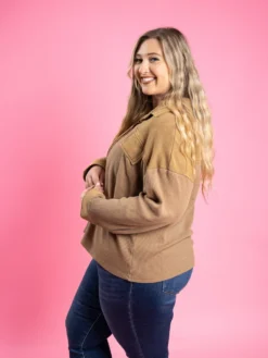 Mineral Washed Thermal Mixed Button Down Collared Shacket | S - 3XL 6 Mineral Washed Thermal Mixed Button Down Collared Shacket | S - 3XL -Discount Divas Shop KylC3NBnyKETqNTAljU7bmudunETE7XzLhRrZXQx