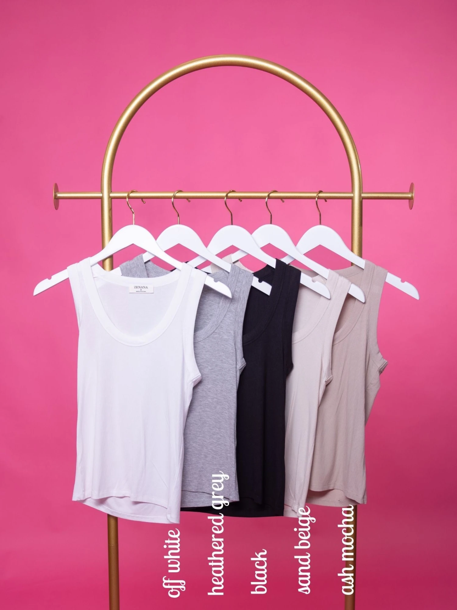 Zenana Scoop Neck Ribbed Tank Top | S - XL 2 Zenana Scoop Neck Ribbed Tank Top | S - XL - Image 2