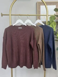 STACCATO Textured Side Slit Sweater | S-L