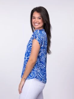 Short Sleeve V Neck Seashell Print Top | S-L 6 Short Sleeve V Neck Seashell Print Top | S-L -Discount Divas Shop MX2yBQqWRXdIejGSwm5CmkxwlVfejb4WKVvk57j3