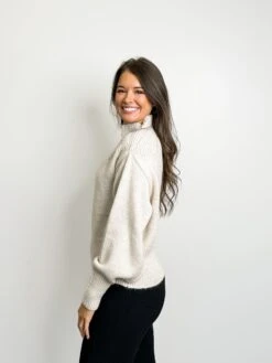 Zenana Mock Neck Long Balloon Sleeve Sweater | S-L -Discount Divas Shop MlQlNWJOpJcQr4ioRsahqzJmuJnUPsJ1mMr7L4VC