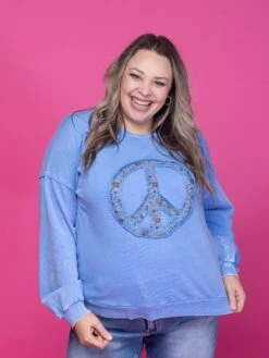 Peace Sign Washed Terry Pullover | S - L -Discount Divas Shop Ms30fSN1D3QFGhv5jHHhYIgYnIIWk6JaQRGu6iHE