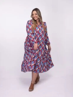Abstract Geometric Print Dress | S - 2XL -Discount Divas Shop NaJFyhPwtM37g7EYceUqGXlOrQDWdpwFedfiTMUU