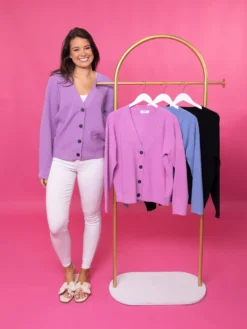 Zenana Viscose Button Down Sweater Cardigan | S-3X