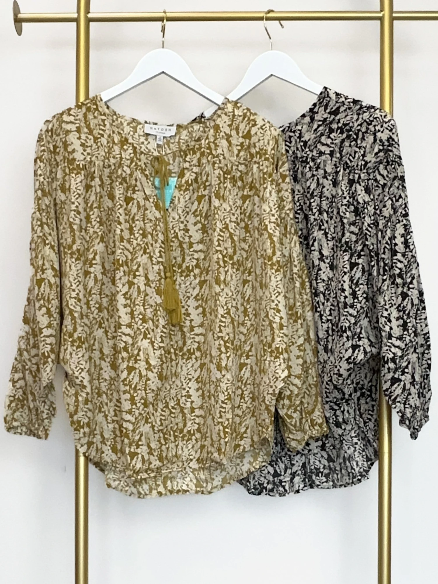 Print Tassel Tie Dolman Long Sleeve Top | S-L 1 Print Tassel Tie Dolman Long Sleeve Top | S-L