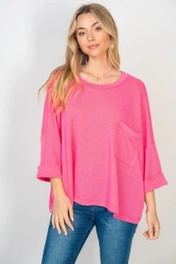 Oversized Gauze Knit Top | S-3X