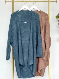 Oversized Long Sleeve Open Front Knitted Cardigan | S - L