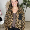 Animal Print Sherpa Jacket | S-3X