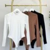 Mock Neck Long Sleeve Bodysuit | S - L *Final Sale*