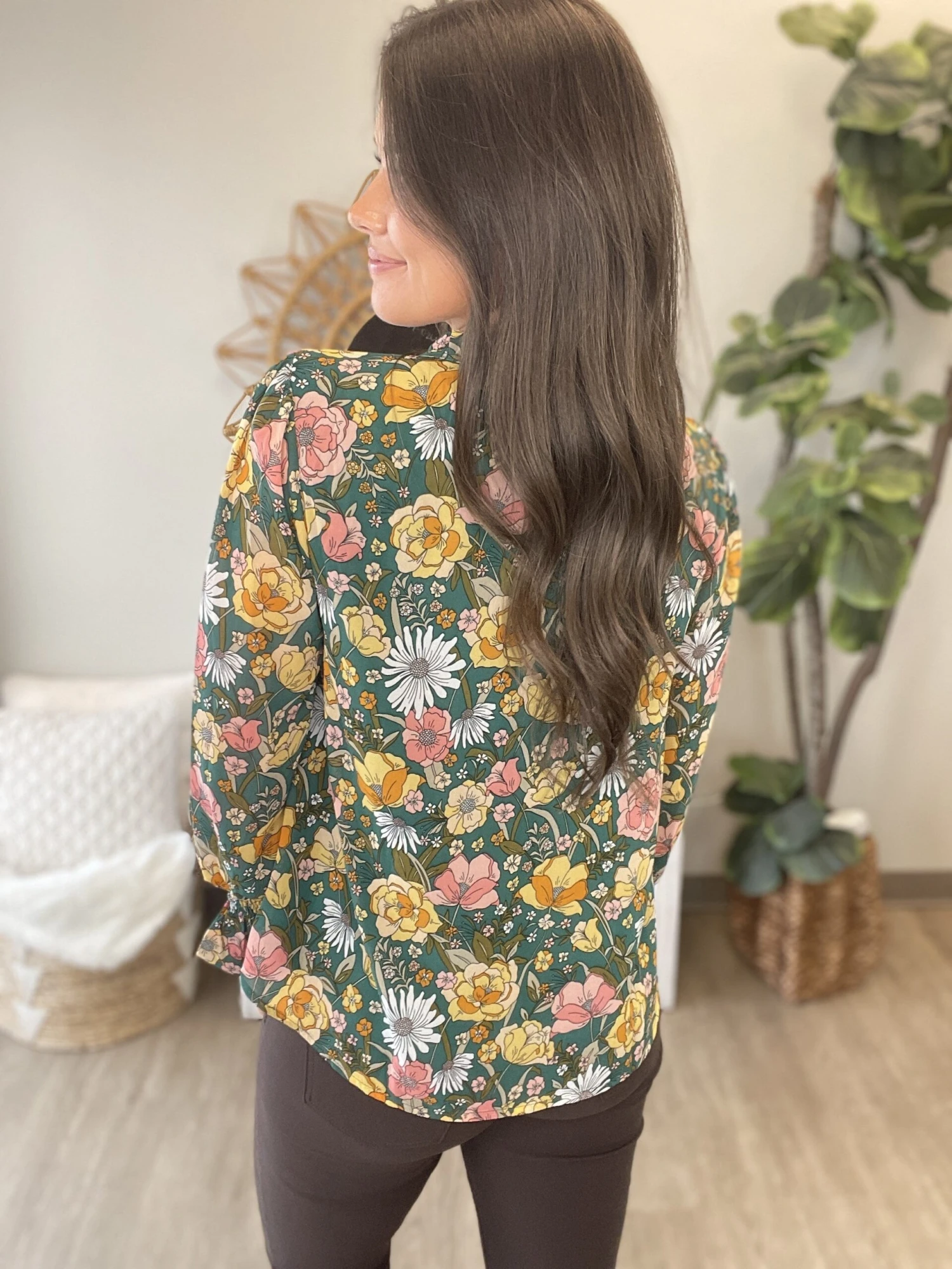 Floral Chiffon Top | S-L 4 Floral Chiffon Top | S-L - Image 4