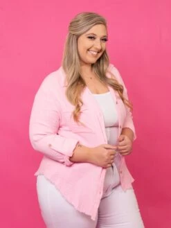 Zenana Double Gauze Button Down Rolled Sleeve Shirt | S - XL -Discount Divas Shop SRNEz9BoWEh9yrbi3ngQGxsaKhysmVWKcB6lsmui