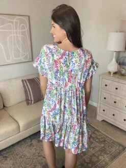 Print Ruffle Sleeve Babydoll Dress | S - 3X -Discount Divas Shop TU72i72uihvgSXIUBlULlqpwM2saw7v9cp2wp9Bx