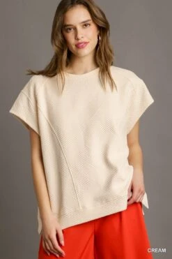 Oversized Criss Cross Jacquard Top | S - L Set W/ Sku49425 -Discount Divas Shop Us6mUje4gf9Ar7RAWna2wC7gYSy8353SmJ6k4Xfj