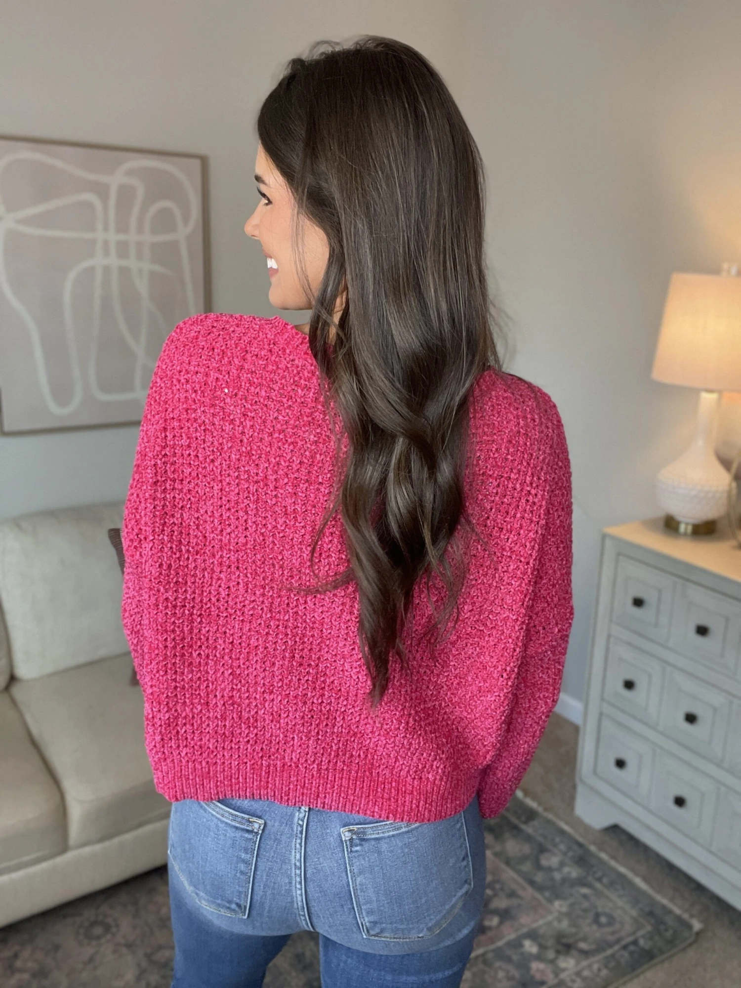 Balloon Sleeve Round Neck Knit Sweater | S-L 4 Balloon Sleeve Round Neck Knit Sweater | S-L - Image 4