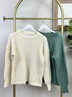 STACCATO Textured Crew Neck Sweater | S-L