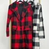 Buffalo Check Longline Flannel Coat W/ Pockets | S - L