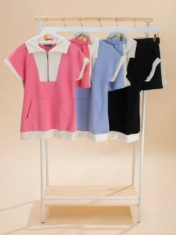 Short Sleeve Modal Scuba Half Zip Top | S-3XL Pair W/ Sku62407 11 Short Sleeve Modal Scuba Half Zip Top | S-3XL Pair W/ Sku62407 -Discount Divas Shop a077c48320cf92ef43f9318bb94fa8b7