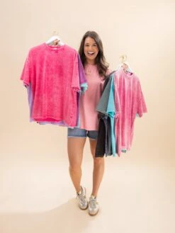 Zenana Washed Premium Cotton Oversized Tee | S/M-2X/3X -Discount Divas Shop a09d270ea5fec571d1a62e34c93e015b