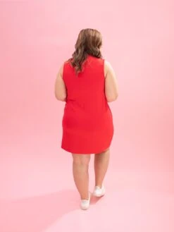 Luxe Scuba V-Neck Sleeveless Dress By DD Design | S - 3XL -Discount Divas Shop a0dc4de13420fc233190f4f4692af4a8