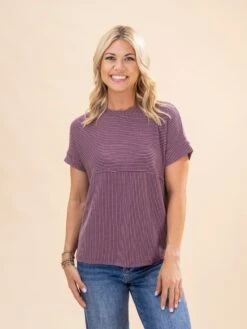 Short Sleeve Plain Corded Knit Mock Neck T Shirt | S-XL 11 Short Sleeve Plain Corded Knit Mock Neck T Shirt | S-XL -Discount Divas Shop a0ef71c6c3feb82fc917066a7db96f6e