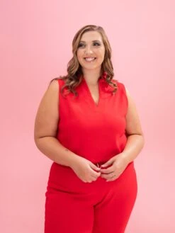 Luxe Scuba Sleeveless Collared Top By DD Design | S - 3XL -Discount Divas Shop a1042cf01b80ed802a20b4a0dc81594f