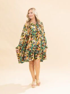 Collared Babydoll Dress W/ Ruffle Hem | S-3XL -Discount Divas Shop a14d4dd5f07d3e3d22f3b980790dac37