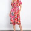 Printed Wrinkle Free Dress | S - 3XL