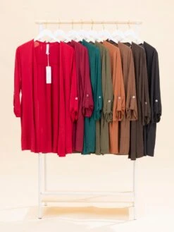 Dear Scarlett Wrinkle Free 3/4 Sleeve Open Front Cardigan | S-3X