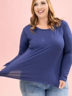 Long Sleeve Essential Tee By DD Design | S-3XL*Final Sale* -Discount Divas Shop a1984adaa30573c046d640e7d9c6fc11