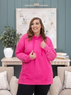 Lived In 2-Pocket Garment Washed Tunic Hoodie By DD Design | S-3XL -Discount Divas Shop a1a756e14793015163e03bbdb0d086bc